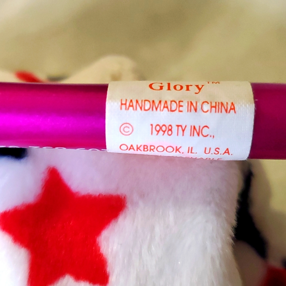 Ty USA 'Glory' Beanie Baby Bear - Picture 9 of 10